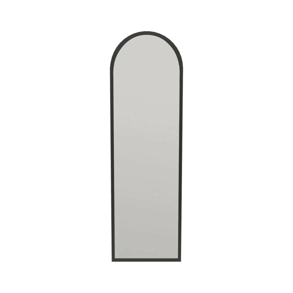 Specchio Artus, Specchiera, Articolo d'arredo a muro, Decorazione con specchio, 50x2h160 cm, Nero