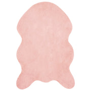 Tappeto del soggiorno | Tappeto antiscivolo in sintetica di coniglio OLITE Rosa