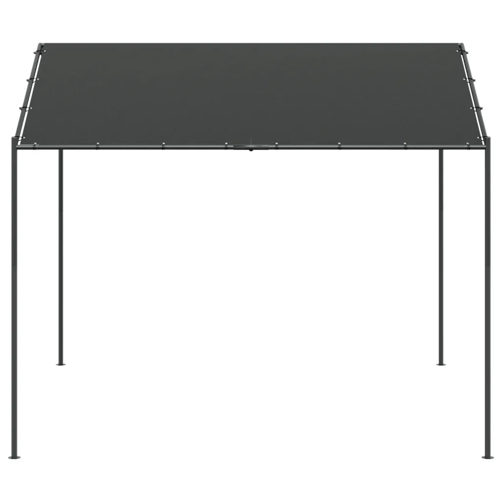 Tenda a Baldacchino-Tenda da giardino Antracite 3x3 m in Acciaio e Tessuto