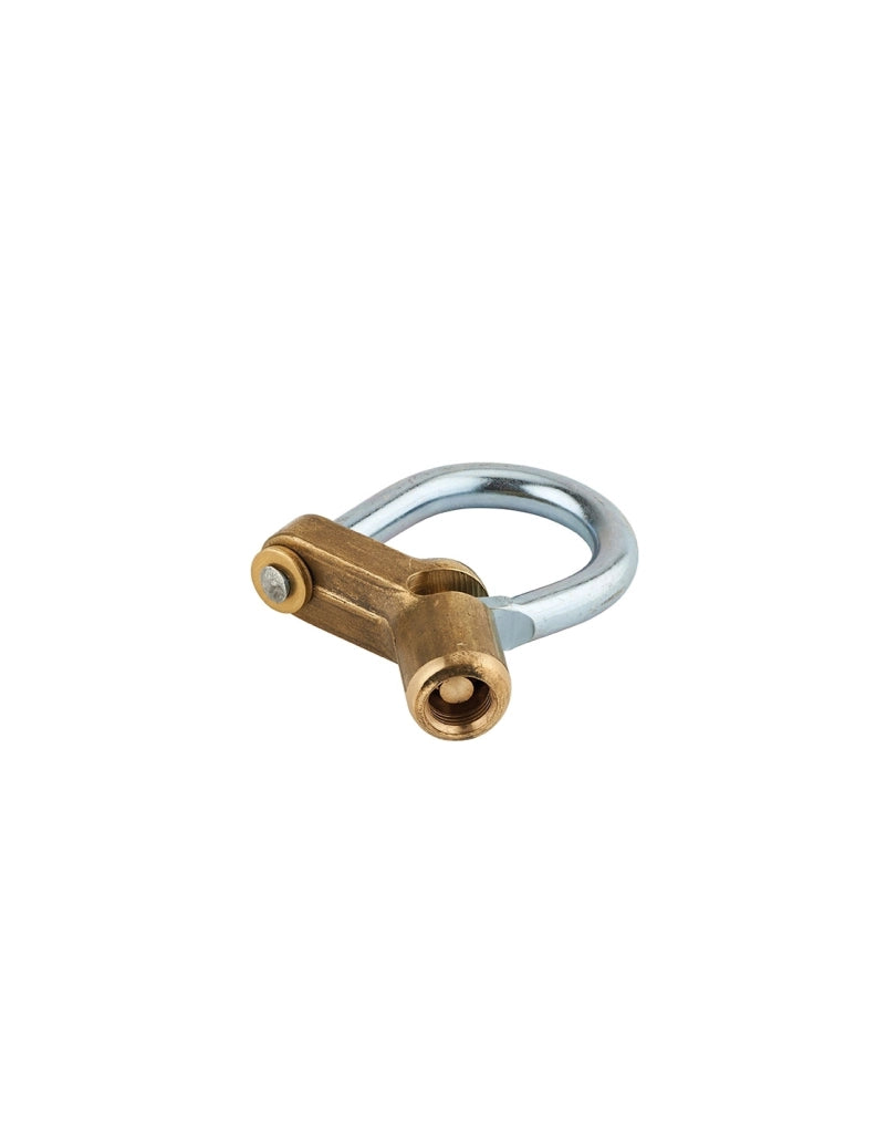 Lucchetto 129C chiave mezzaluna base angolare, arco acciaio, da esterno - contatori, quadri elettrici, VVF, pompieri, manutenzione - THIRARD