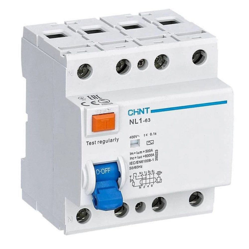 Chint interruttore differenziale puro 4 poli classe ac 4 moduli 30ma *** ampere 40 ampere, confezione 1