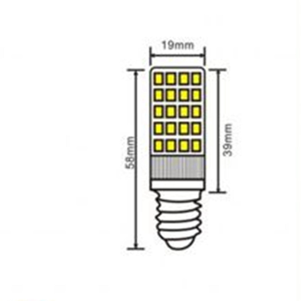 Trade Shop - Lampadina Led E14 4.9w 600lm Tubolare Luce 3000k 6500k 4000k Sparac-e14-4.9w-ce2 -