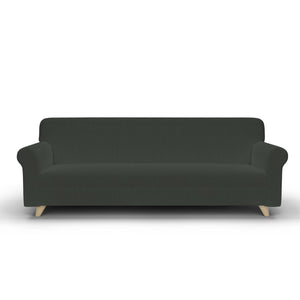 Copridivano Elasticizzato 1 Posto in Poliestere Grigio Scuro