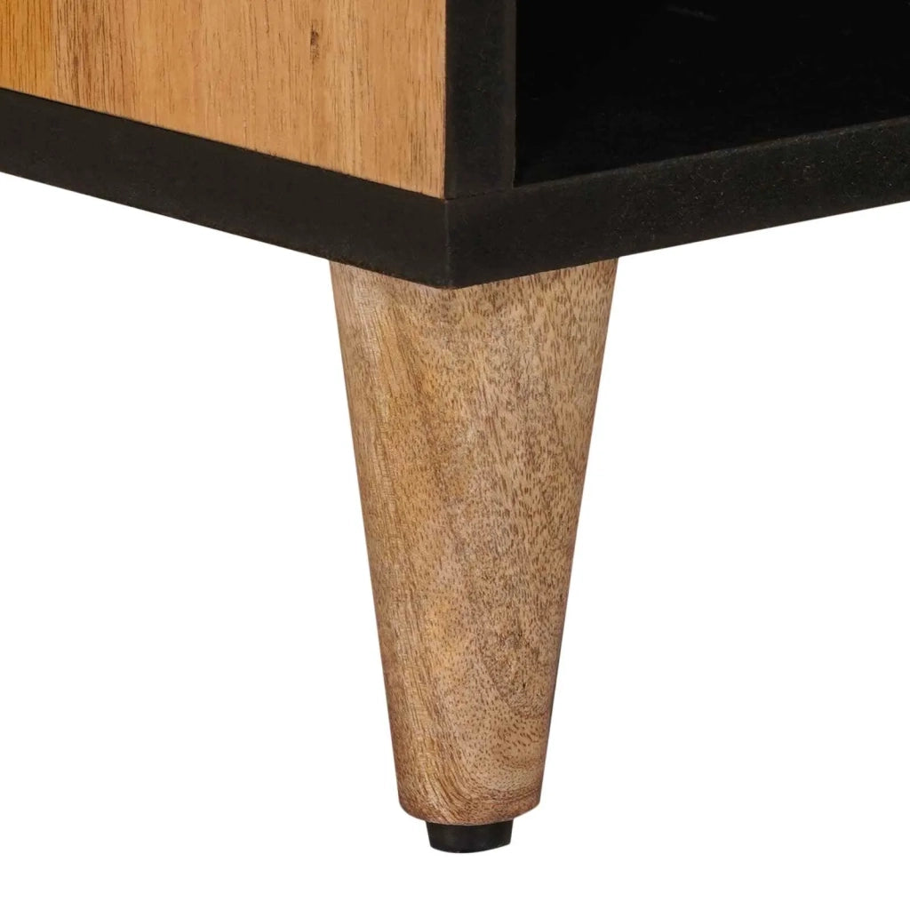 Mobile TV Naturale 80 x 33 x 46 cm Legno di mango massello