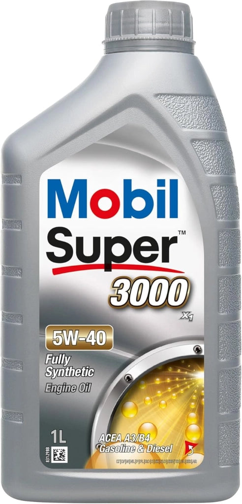 OLIO LUBRIFICANTE PER MOTORI MOBIL SUPER 5W-40 BENZIA E DIESEL 3000x1