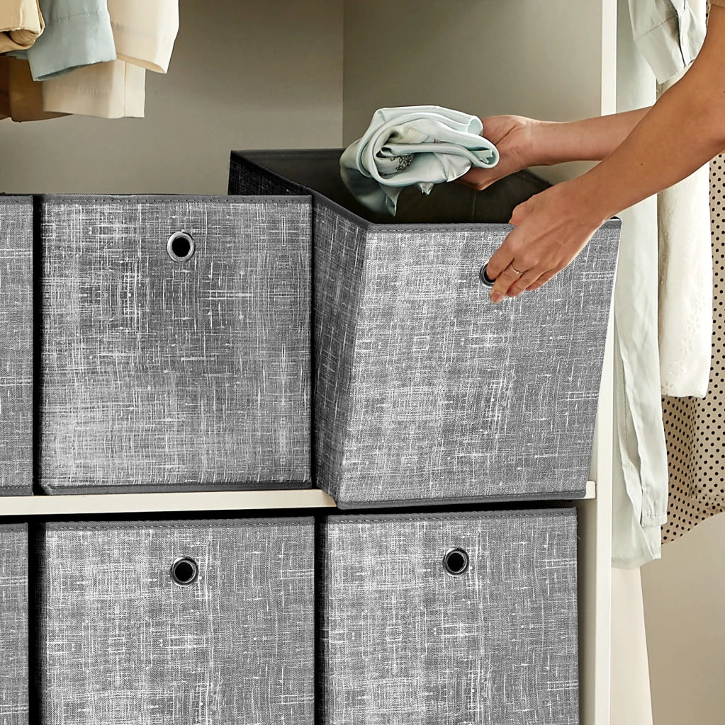 Set organizer multifunzionale grigio VALORA per armadio e cassetti x6