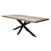 Tavolo da pranzo in legno di acacia 220x100 cm - WYATT