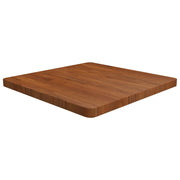 Piano Tavolo Quadrato Marrone Scuro 70x70x4cm Rovere Trattato cod mxl 68680