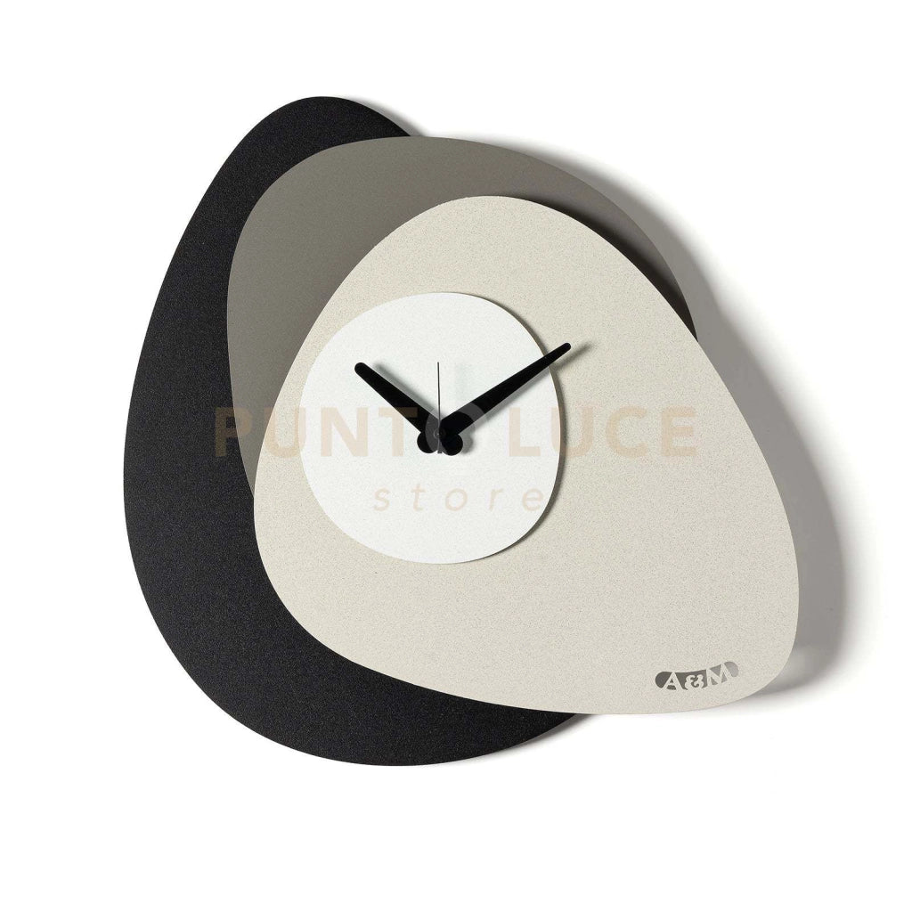Orologio di design minimal Grease Nero,fango,avorio,bianco marmo