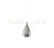 SOSPENSIONE IN VETRO 1193 PICCOLO FUME' ROSONE ACQUISTABILE SEPARATAMENTE 1 LUCE ATTACCO E27 D.25CM