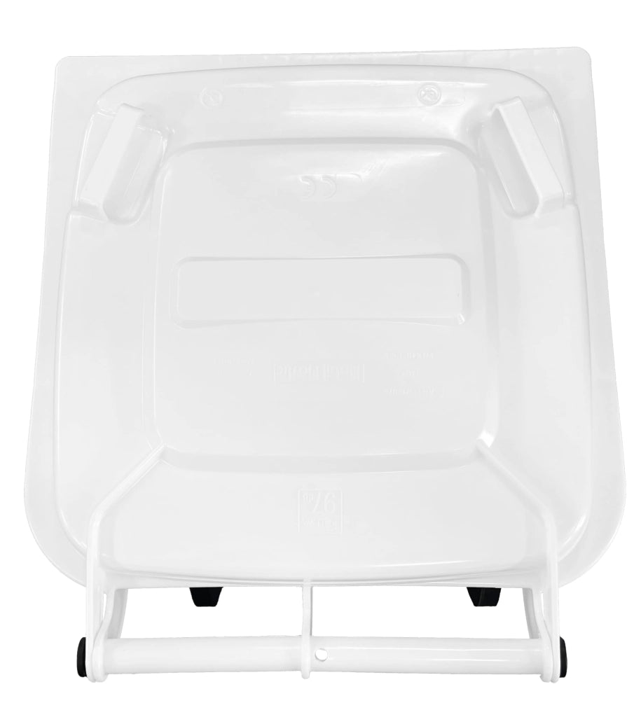 Bidone Quadro Nettezza Urbana con Ruote 120 l 48 CMX57X95H. Bianco Ics