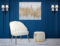 Dipinto su Tela Oroage 100x2,8x80 cm in Legno di Pino e Canvas Multicolor