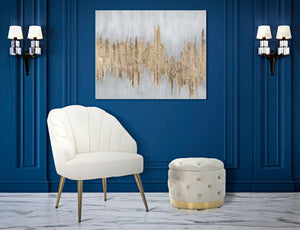 Dipinto su Tela Oroage 100x2,8x80 cm in Legno di Pino e Canvas Multicolor