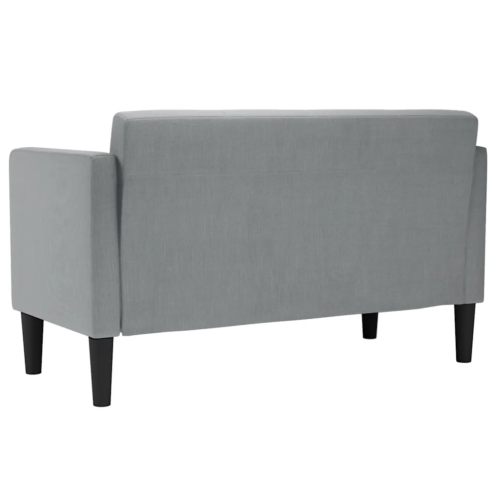Divano Divanetto-Sofa Grigio Chiaro 111 cm in Tessuto