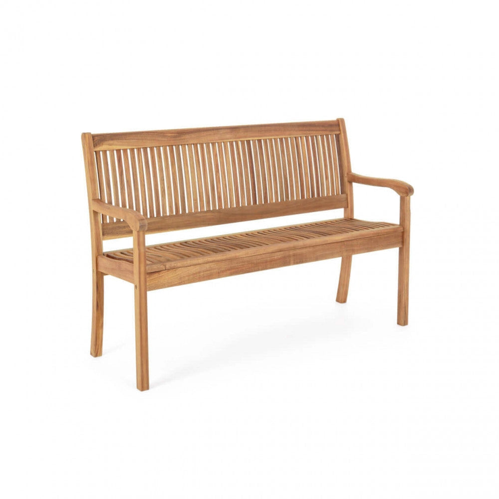 Panca 2 Posti 120x62x88 h cm in Legno Marrone