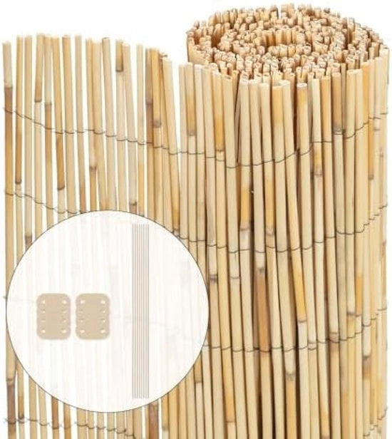 Riesschermo 100 x 300 cm - Protezione per vista per giardino, terrazza e balcone - Decorativo e resistente all'acqua