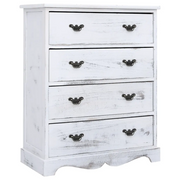 Cassettiera Bianca 60x30x75 cm in Legno cod mxl 24640
