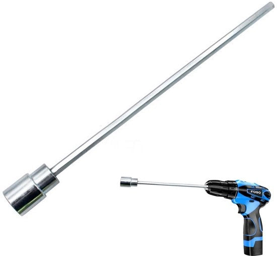 Accendino per accrescitore di viti - Estensione 30 cm - Materiale di alta qualità - Acciaio resistentente ai graffi - Resistente alla corrosione - Ideale per caravan/camper - Caravanslinger