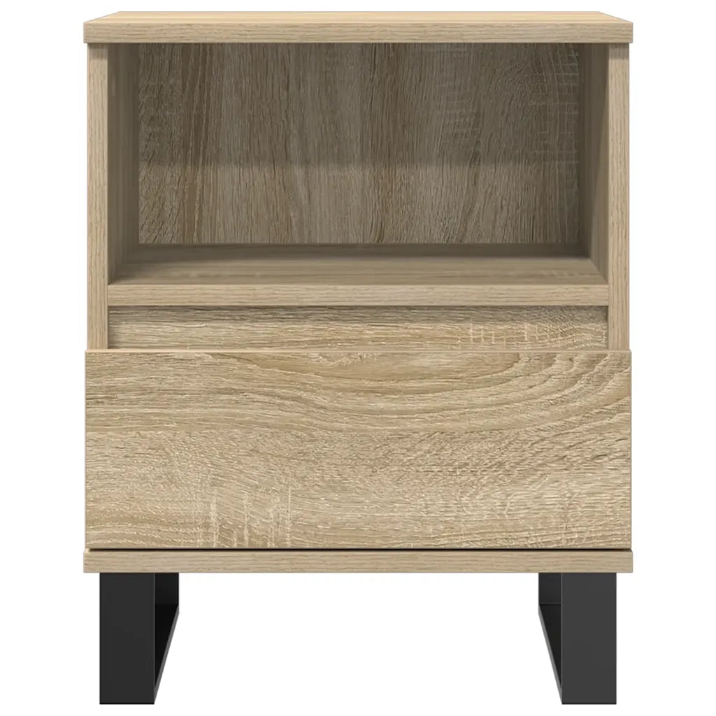 Comodino Rovere Sonoma 40x35x50 cm in Legno Multistrato 830642