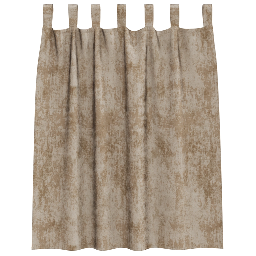 Tende 2 pz con Occhielli Champagne 140x140 cm