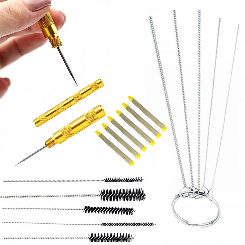 Set di Accessori per Pulizia Pistola a Spruzzo – Rosfix Punzone di Pulizia, Spazzole di Pulizia, Filtri 100 Mesh