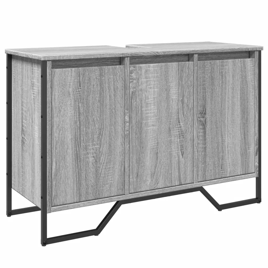Mobile Lavabo | Armadio Lavabo Bagno Grigio Sonoma 91x35x60 cm in Truciolato