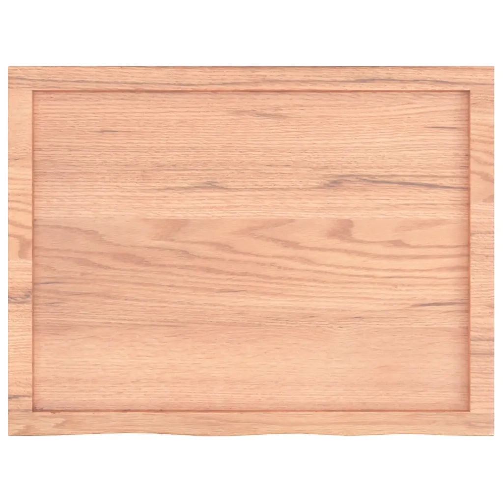 Piano Bagno Marrone 80x60x(2-6) cm Legno Massello Trattato 3156124