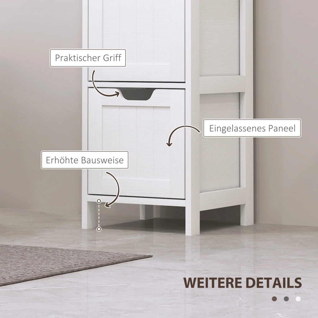 Mobile bagno con 2 ripiani e 3 cassetti ¨C Xylo ¨C bianco