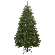 Albero di Natale | Decorazioni natalizie Artificiale Incernierato con Base Verde 210 cm