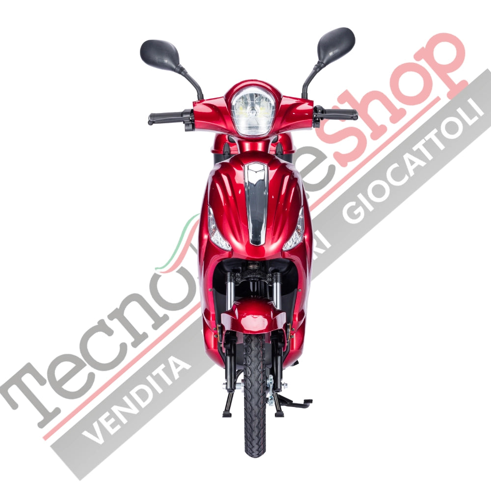 Bicicletta Elettrica Scooter Z-TECH ZT-09-TC 500W 20Ah 48V Batteria Piombo-Rosso