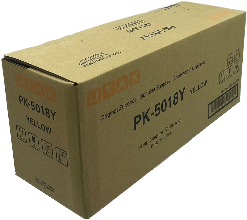 ORIGINAL Utax toner giallo PK-5018Y 1T02TWAUT0 ~11000 Seiten