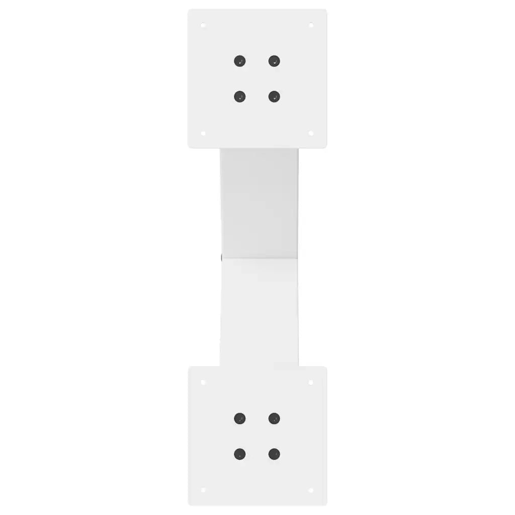 Gambe per Tavolino da Caff¨¨ a X 2 pz-Set di 2 Gamba per Tavolo Bianche 60x(42-43) cm Acciaio