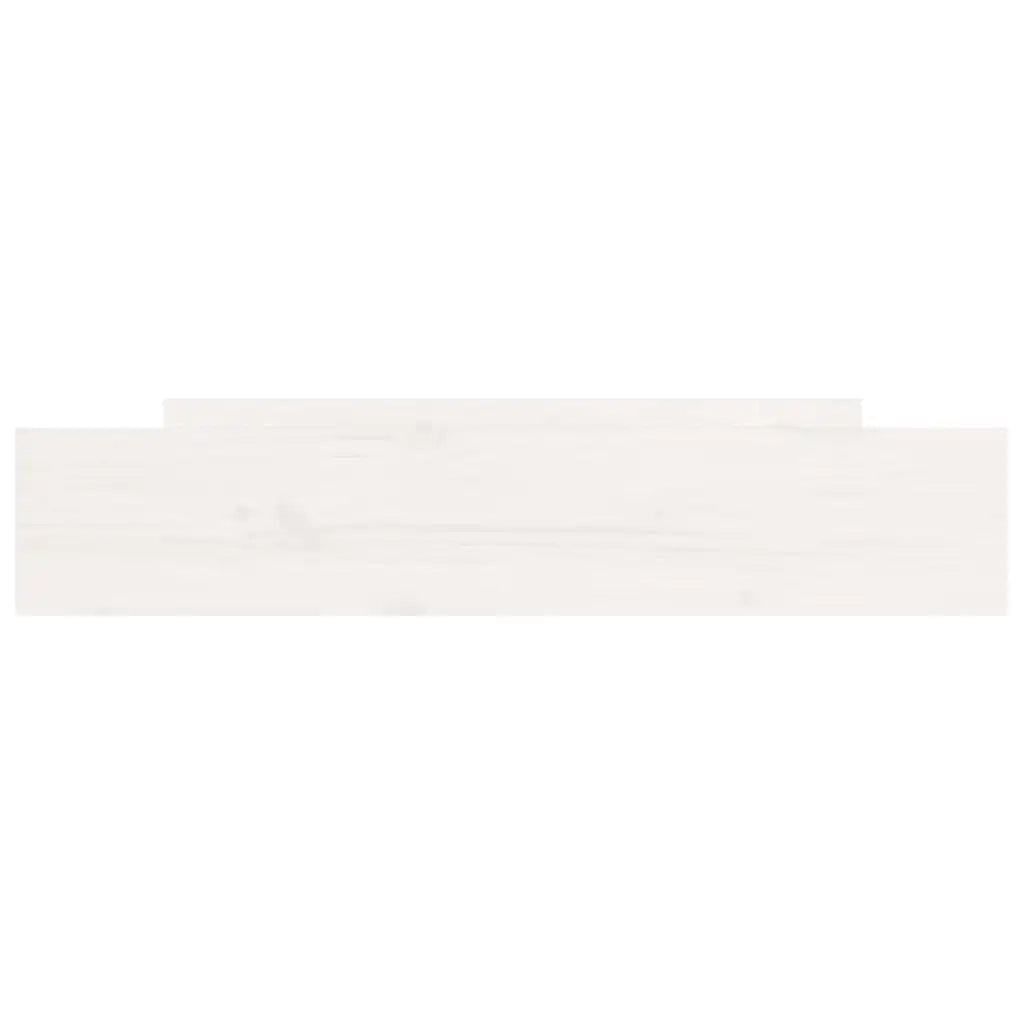 Cassettoni da Letto 2 pz Bianchi in Legno Massello di Pino 814990