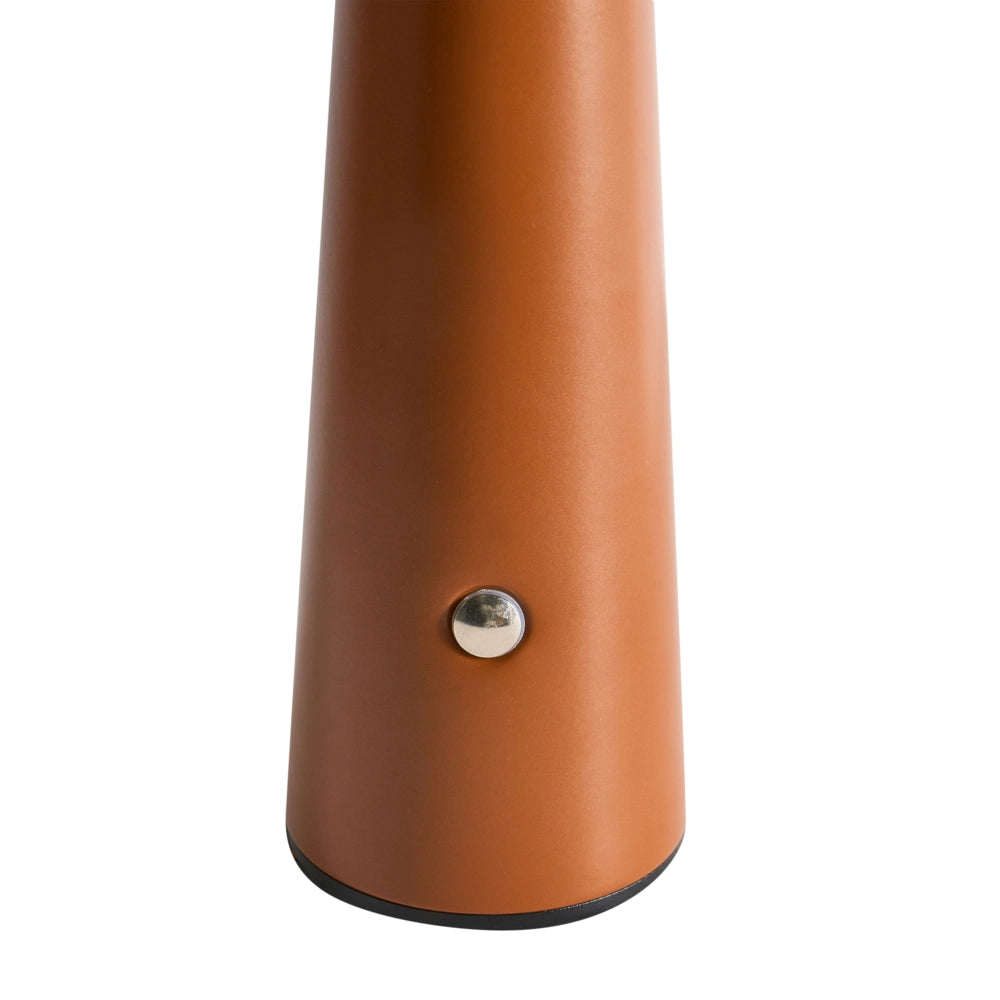 Lampada da tavolo in ferro con luce LED wireless fungo marrone stile moderno