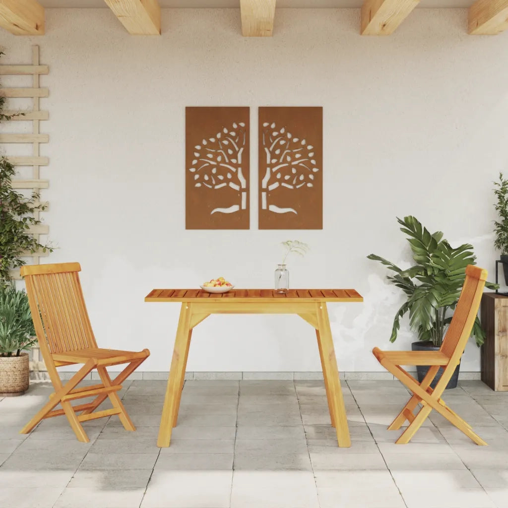 Tavolo da Pranzo da Giardino-Tavolo da esterno 110x56x75 cm Legno Massello Acacia