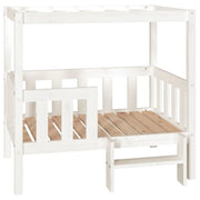 Cuccia per cani comoda cesta da divano 95,5 x 73,5 x 90 cm legno di pino massiccio bianco 02_0043049