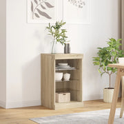 Credenza con Luci LED Rovere Sonoma 41x37x67 cmcod mxl 110299