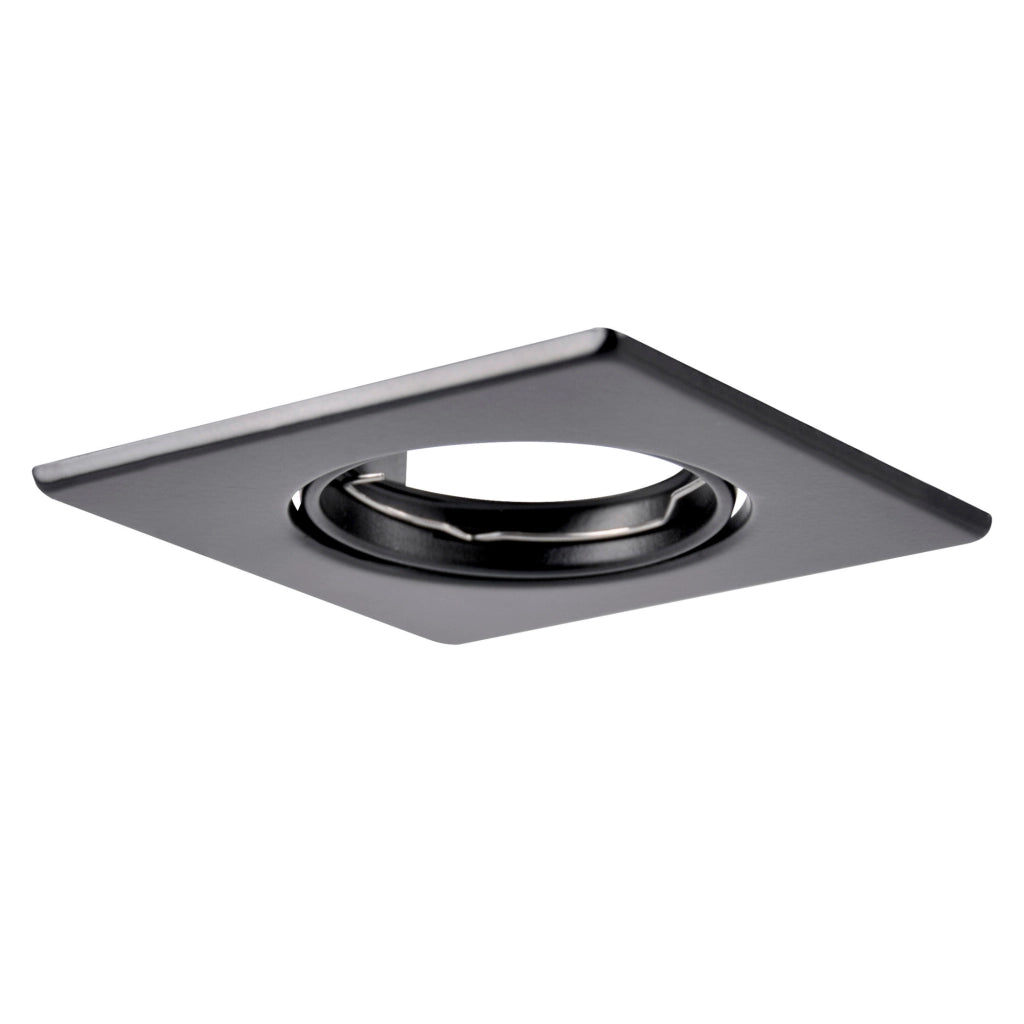 Faretto incasso quadrato nero orientabile MR16 Polux OPIN
