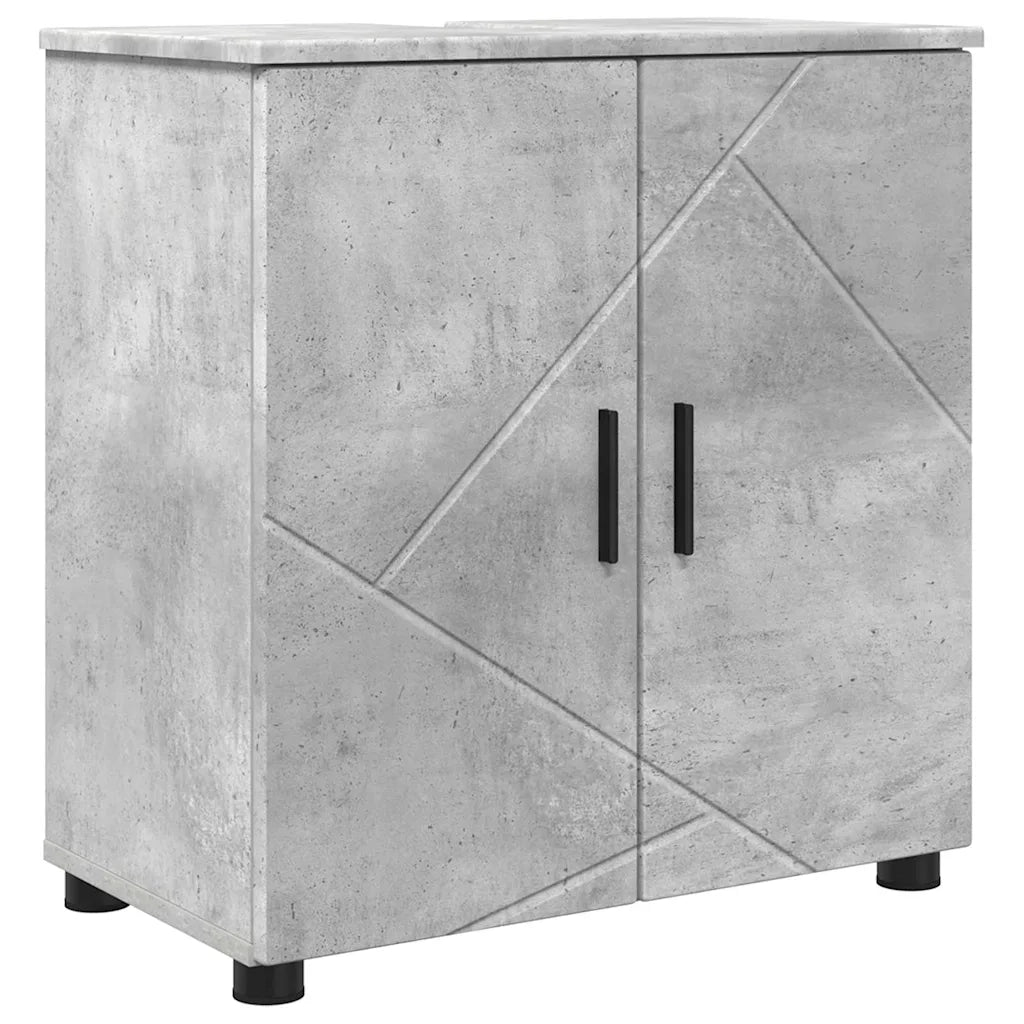 Mobile da Bagno | Armadio da bagno con porta Grigio cemento 61 x 35 x 64 cm