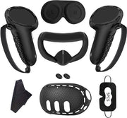 Kit di protezione per Meta Quest 3Accessori: Copertura manuale, parasole - Nero