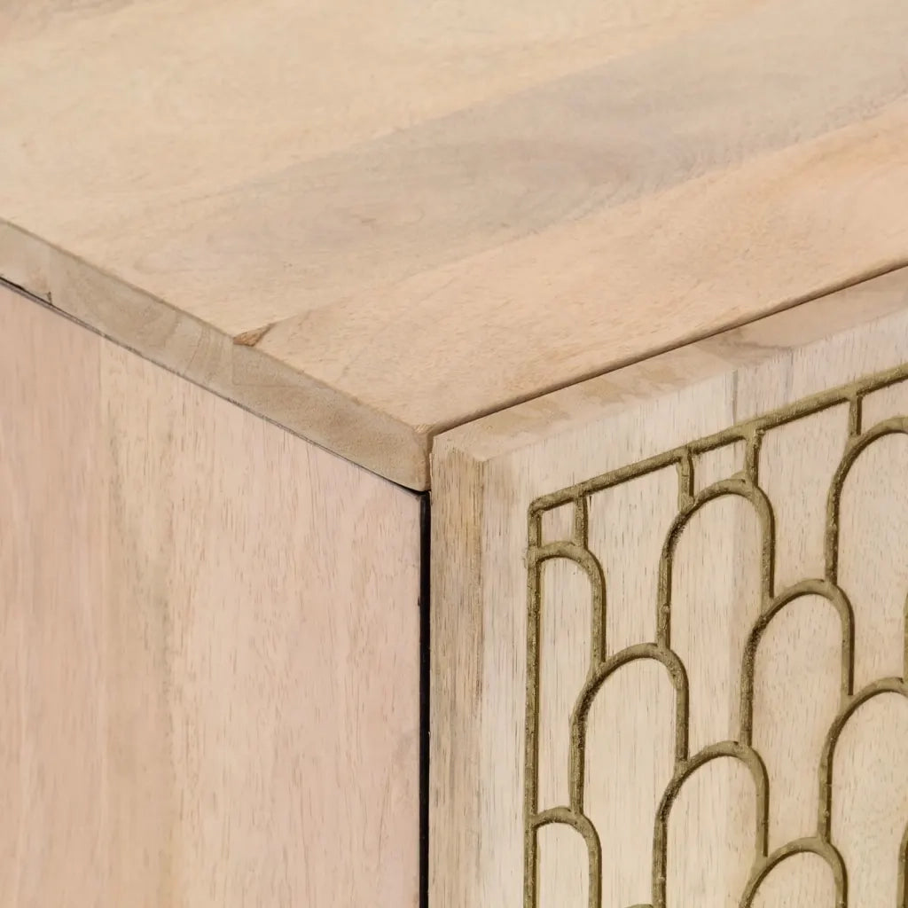 Mobile Lavabo da Bagno 62x33x58cm in Legno Massello di Mango 358267