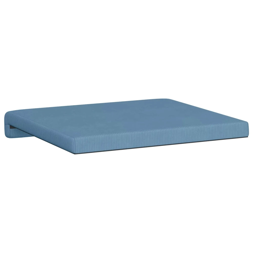 Cuscino per panchina 2 pcs corduroy Blu Profondità 35 cm 42043061