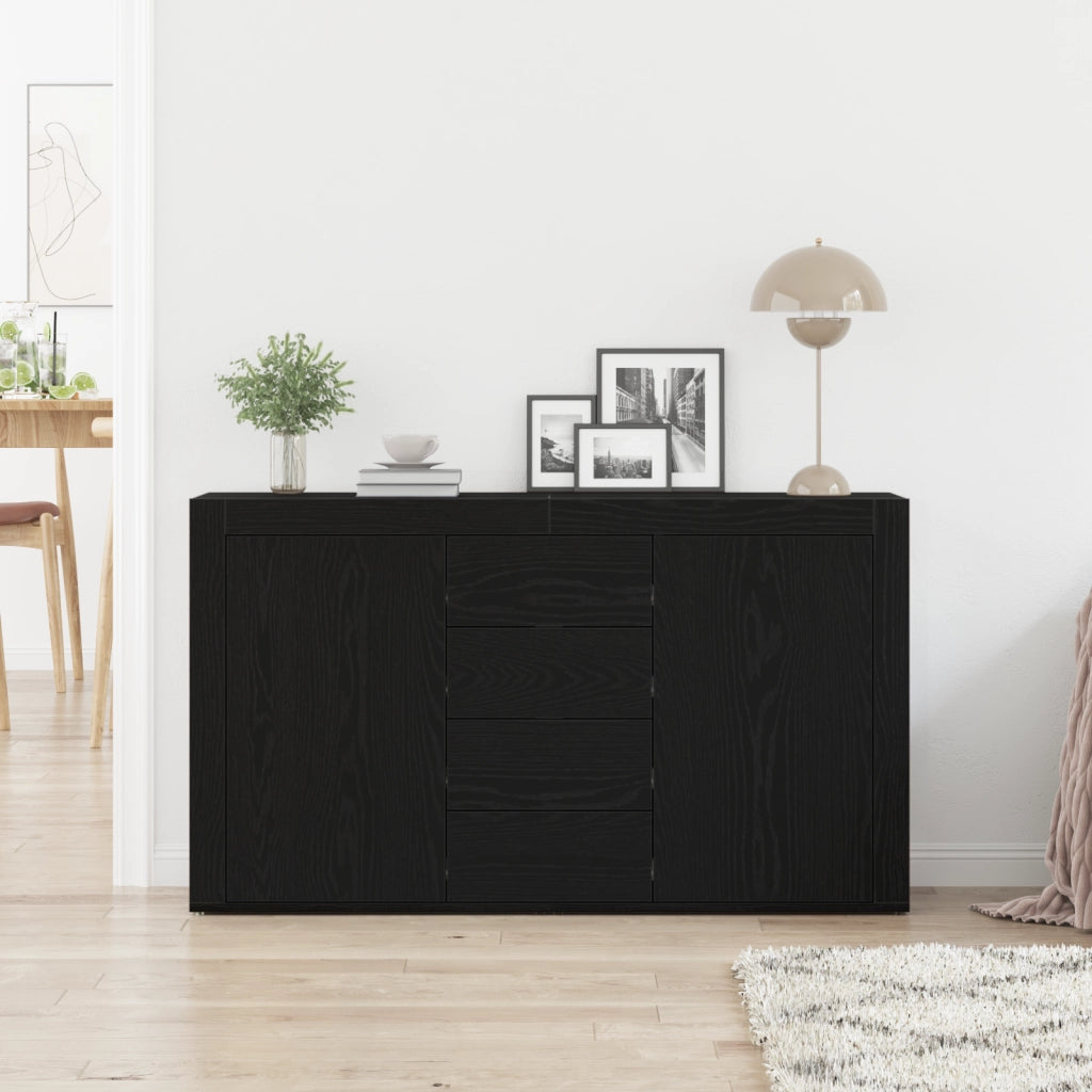 Credenza Rovere nero Legno ingegnerizzato 120 x 36 x 69 cm
