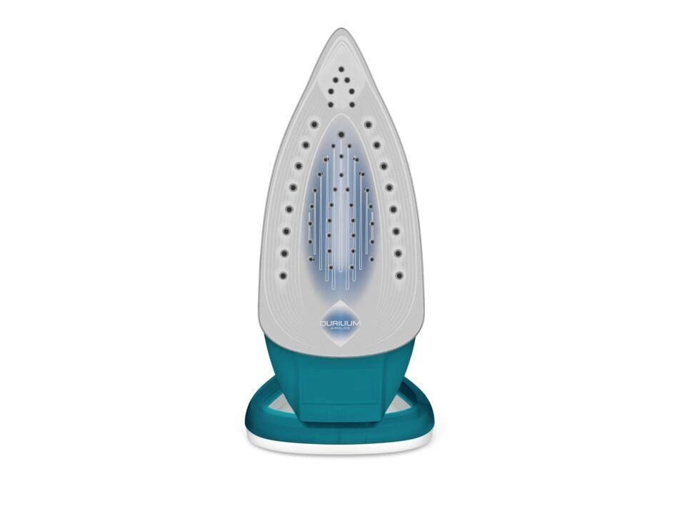Tefal EasyGliss Plus FV5737 ferro da stiro Ferro da stiro a secco e a vapore Durilium 2500 W Turchese, Bianco