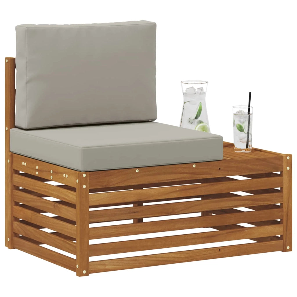 Divano da Giardino-Divano Esterno Finale con cuscino Naturale 91 x 63 x 73 cm 622464