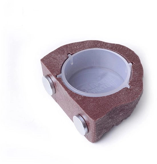 Scatola per Alimentazione Magnetica Resistente allo Shock - Scatola per Uccelli/Reptili - Materiale ABS Duraturo - Adatta per Gekko e Piccoli Rettili