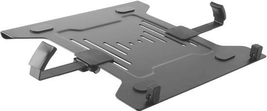 Notebook holder per supporti VESA per scrivanie, supporto 30 cm x 22,5 cm, carico massimo 9 kg, nero