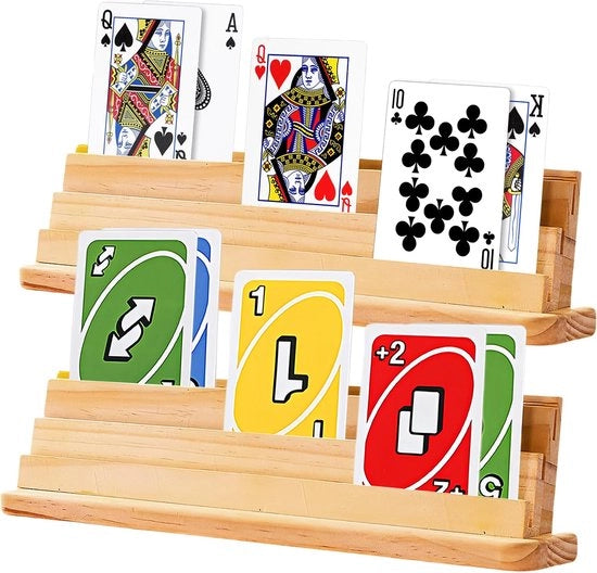 2 pezzi di legno robusto, esperienza di gioco senza mani, per bambini, anziani, adulti (33 cm)