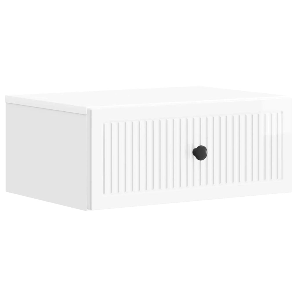Armadio da Notte 2 pcs Bianco Lucido 49 x 34,5 x 20 cm 897944