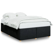 Letto matrimoniale | Letto per adulti | Giroletto senza Materasso Nero 140x190 cm in Tessuto